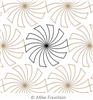 Digital Quilting Design Pinwheels 2 by Mike Fountain