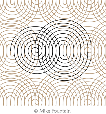 Digital Quilting Design Swirl Out by Mike Fountain