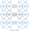 Apple Core by Melissa Kelley. This image demonstrates how this computerized pattern will stitch out once loaded on your robotic quilting system. A full page pdf is included with the design download.