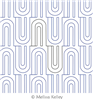 Clips  by Melissa Kelley. This image demonstrates how this computerized pattern will stitch out once loaded on your robotic quilting system. A full page pdf is included with the design download.