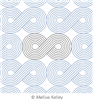 Devon by Melissa Kelley. This image demonstrates how this computerized pattern will stitch out once loaded on your robotic quilting system. A full page pdf is included with the design download.