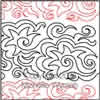 Digital Quilting Design Star Swirl by Michelle Wyman.