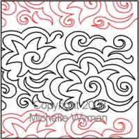 Digital Quilting Design Star Swirl by Michelle Wyman.