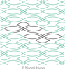 Digital Quilting Design Celtic Sea Pantograph by Naomi Hynes.