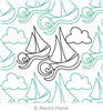 Digital Quilting Design Let's Go Sailing Pantograph by Naomi Hynes.