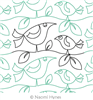 My Chicky Babe Pantograph Digital Quilting Design by Naomi Hynes.