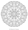 Digital Quilting Design Kaleidoscope Block 3 by Naomi Hynes.