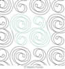Digital Quilting Design Ribbon Pasta Panto by Naomi Hynes.