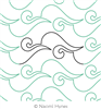 Digital Quilting Design Surf Pantograph by Naomi Hynes.