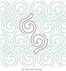 Digital Quilting Design Swish and Swirl by Naomi Hynes.