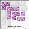 Digital Quilting Design Blossom Border Set 3 by Natalia Majors.