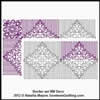 Digital Quilting Design Border Set Deco by Natalia Majors.