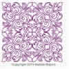 Digital Quilting Design Deco Block 2 by Natalia Majors.