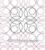 Digital Quilting Design Geometric Flowers Border or Panto by Natalia Majors.