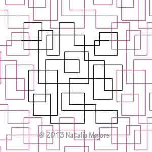 Digital Quilting Design Geometry 1 by Natalia Majors.