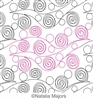 Digital Quilting Design Mountain Creek by Natalia Majors.