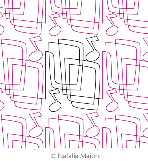 Digital Quilting Design NM Jazz E2E by Natalia Majors.