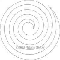 Digital Quilting Design Natalia's Double Spiral Block by Natalia Majors.