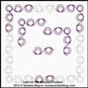 Digital Quilting Design Sash Set Modern Flowers by Natalia Majors.