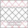 Digital Quilting Design Crib Hearts by Norma Sharp.