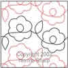 Digital Quilting Design Daisies Pantograph by Norma Sharp.