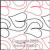 Digital Quilting Design Ivy Leaves by Norma Sharp.