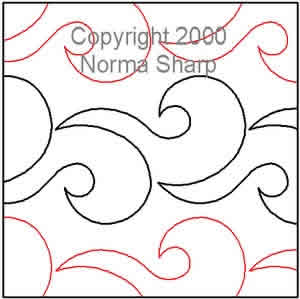 Digital Quilting Design Steam by Norma Sharp.