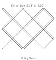 Digital Quilting Design 3 Inch Half Square Triangles by Peg Stone.