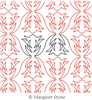 Digital Quilting Design Snowdrops Panto by Peg Stone.