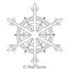 Digital Quilting Design Snowflake 4 by Peg Stone.