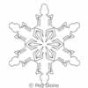 Digital Quilting Design Snowflake 7 by Peg Stone.