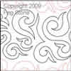 Digital Quilting Design Spikey Swirls by Peg Stone.