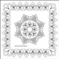 Digital Quilting Design Cathedral Lace Set 2 by Ronda Beyer.