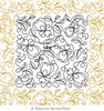 Digital Quilting Design Sisley Flower by Rebecca Verrier-Watt.