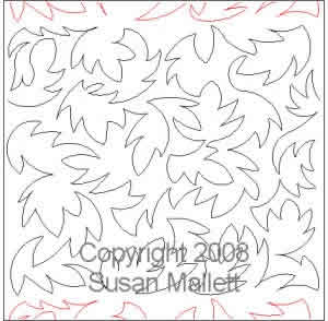 Digital Quilting Design Maple Texture by Susan Mallett.