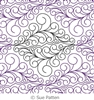 Digital Quilting Design Fancy Curls Panto by Sue Patten.