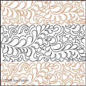 Digital Quilting Design Sue's Pantograph 32 by Sue Patten.