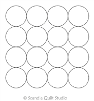 Digital Quilting Design Circles Block 4x4 by Scandia Quilt Studio