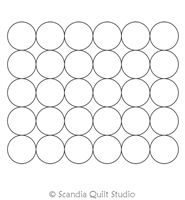 Digital Quilting Design Circles Block 6x5 by Scandia Quilt Studio
