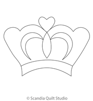 Digital Quilting Design Crown 2 by Scandia Quilt Studio
