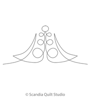 Digital Quilting Design Loopy Continuous Triangle 1 by Scandia Quilt Studio
