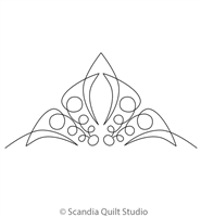 Digital Quilting Design Loopy Continuous Triangle 2 by Scandia Quilt Studio
