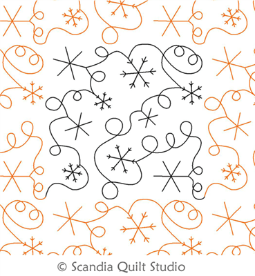 Digital Quilting Design Snowflake Meander 2 by Scandia Quilt Studio