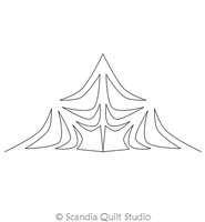 Digital Quilting Design Spikey Continuous Triangle 2 by Scandia Quilt Studio
