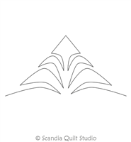 Digital Quilting Design Spikey Continuous Triangle 1 by Scandia Quilt Studio