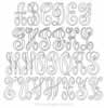 Digital Quilting Design Monogram Letters Set by Sherry Rogers-Harrison.