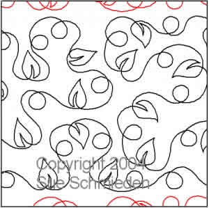 Digital Quilting Design Let's Learn Leaves by Sue Schmieden.