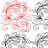 Digital Quilting Design Fleur de Vine 4 Panto by Sally Terry.