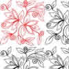 Digital Quilting Design Fleur de Vine 5 Panto by Sally Terry.