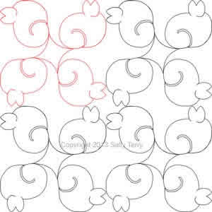 Digital Quilting Design Kit Kat Meow e2e or Block by Sally Terry.